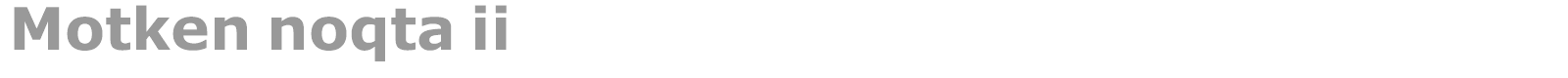 Motken noqta ii font preview